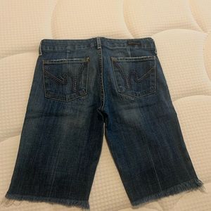 Citizens of Humanity Dunaway #087 stretch low waist full leg long short size 27